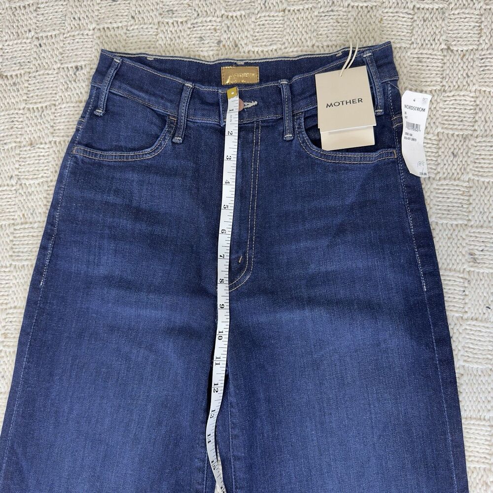 Mother The Hustler Roller Sneak Jeans In Off Limits High Rise Wide Leg Sz 26 NWT - Picture 12 of 15